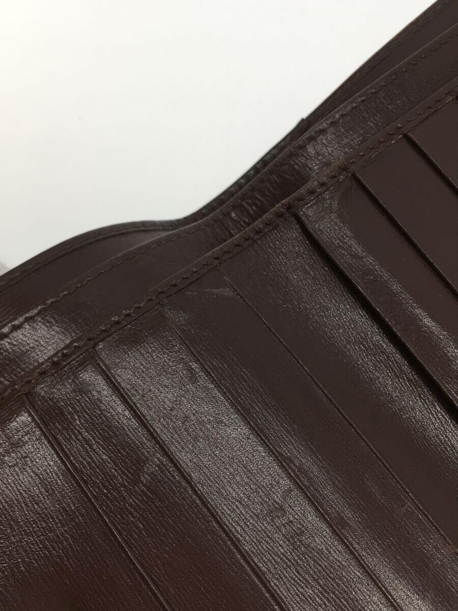 ワンピなど最旬ア! GUCCI◇ホースビット金具 2つ折り財布/レザー/BRW