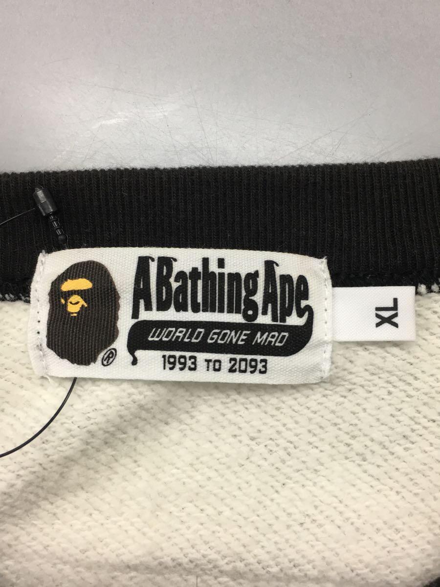 A BATHING APE◆アベイシングエイプ/manhunt/スウェット/XL/コットン/ブラック/総柄/001SWF301007X_画像3