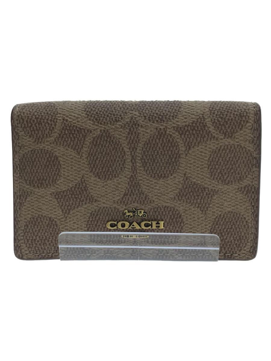 COACH◆カードケース/PVC/総柄/レディース/33068_画像1