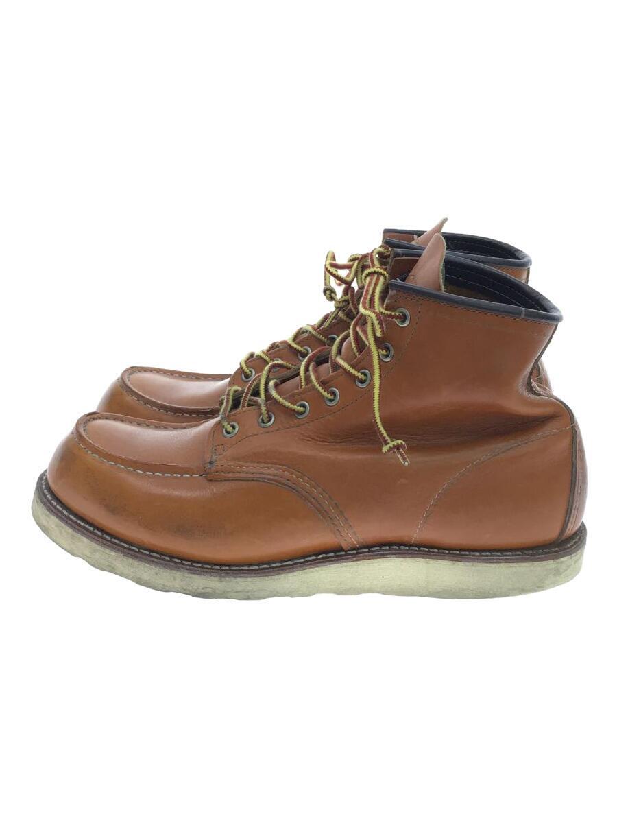 RED WING◆レースアップブーツ・6インチクラシックモックトゥ/US10/キャメル/レザー/9875/レッドウィング_画像1