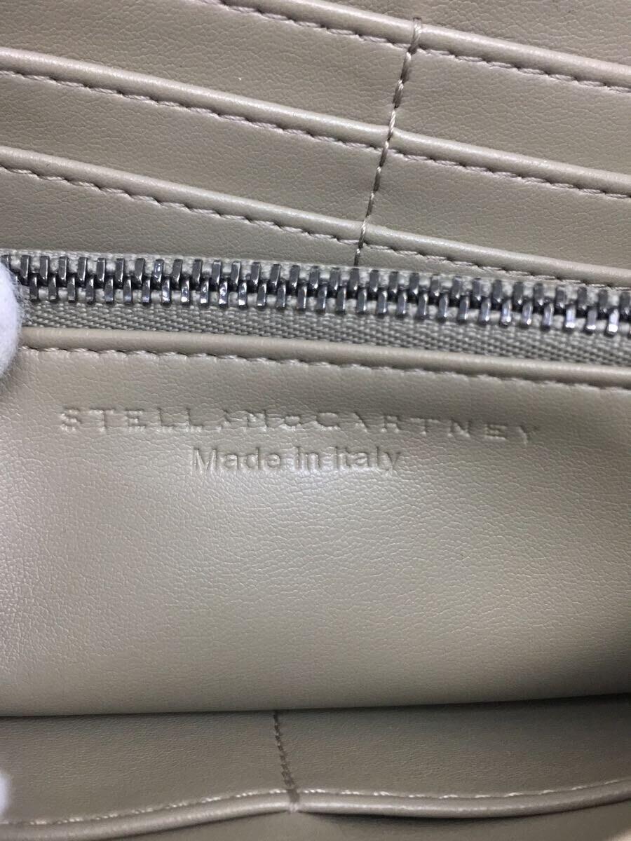 STELLAMcCARTNEY◆長財布/スウェード/BEG/レディース_画像3