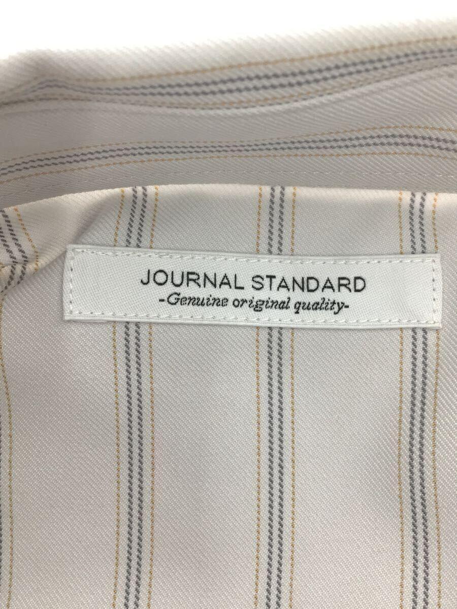 JOURNAL STANDARD◆半袖シャツ/M/ポリエステル/WHT/ストライプ/21-051-600-5720-2-0_画像3