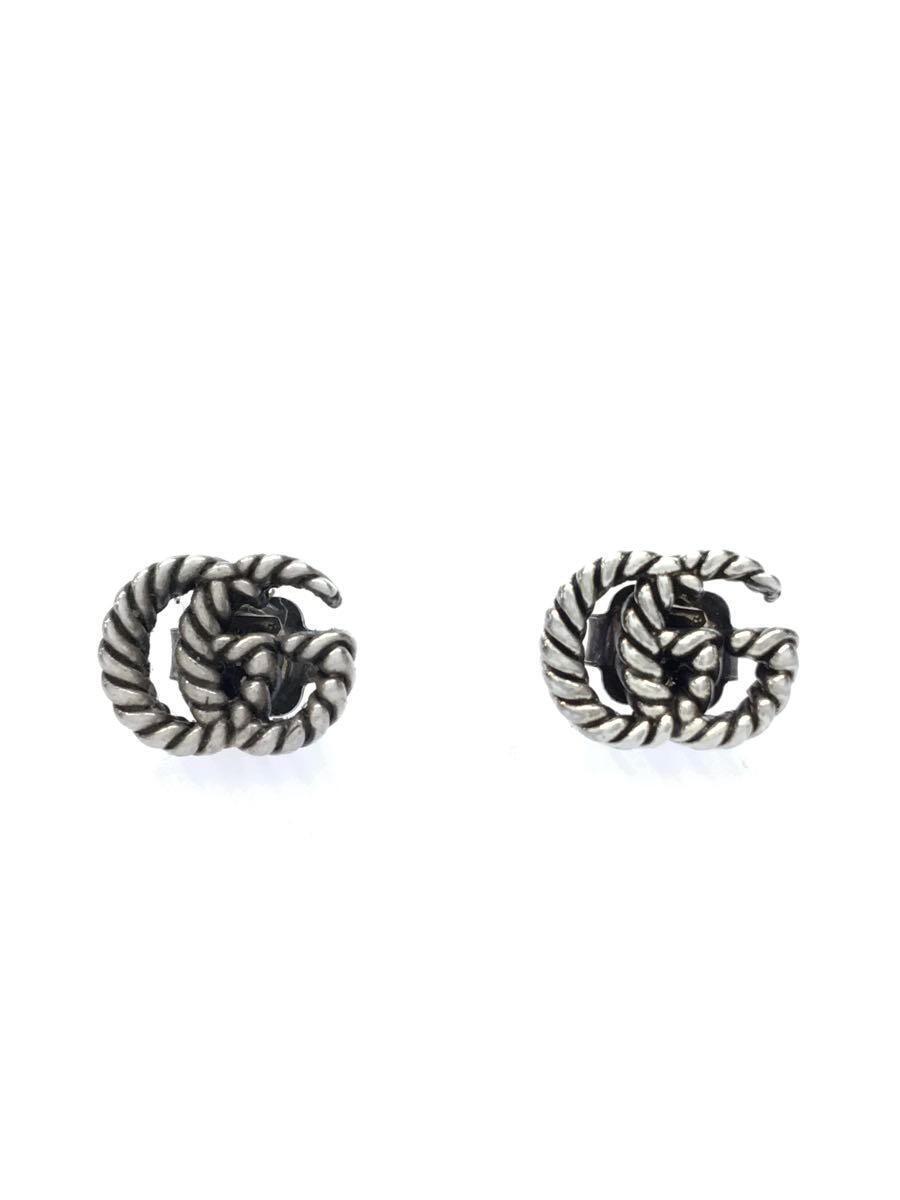 クリスマスファッション GUCCI◇ピアス/SILVER/シルバー/メンズ/ダブル