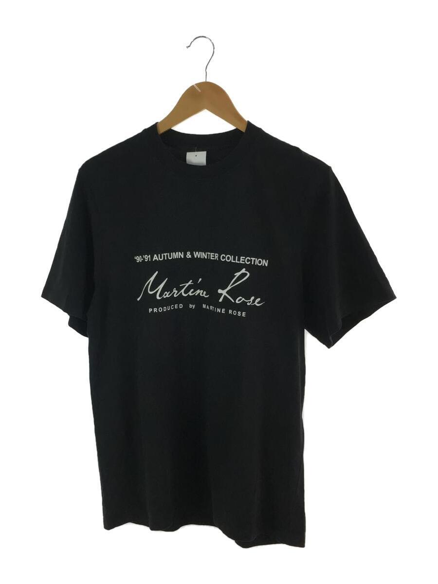 MARTINE ROSE◆使用感有/90-91 A&W COLLECTION/Tシャツ/L/コットン/BLK_画像1