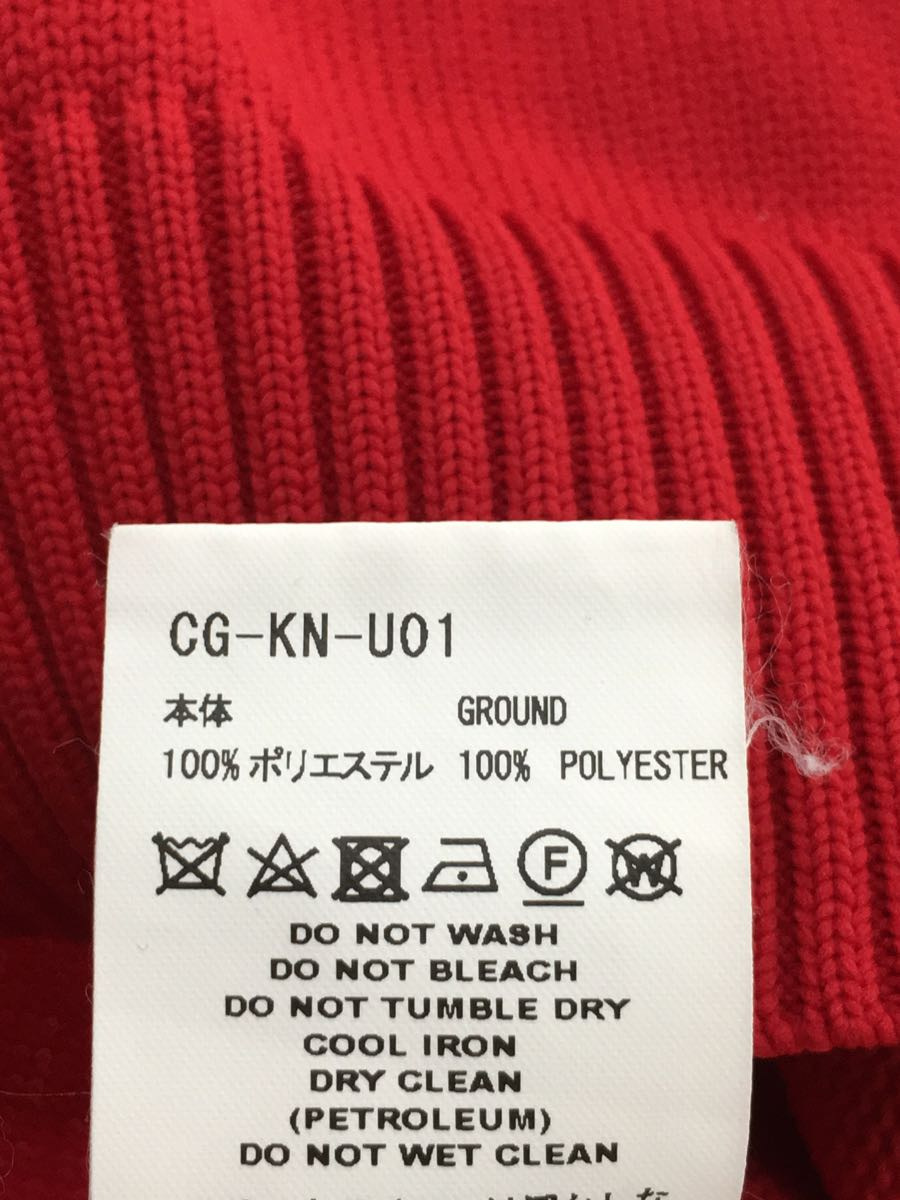 COGNOMEN/セーター(薄手)/L/ポリエステル/RED/CG-KN-U01_画像5