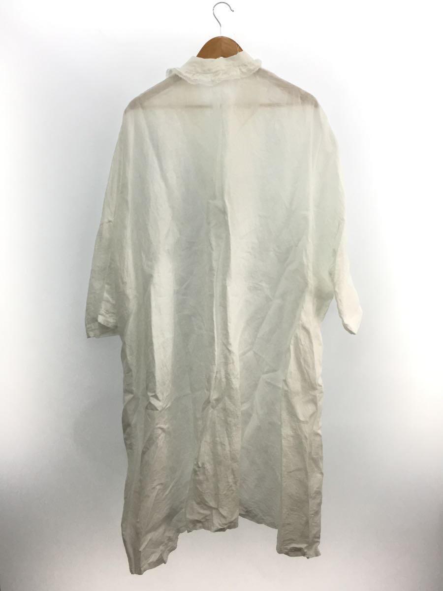 いラインアップ nest Robe◇シャツワンピース/FREE/リネン/ホワイト