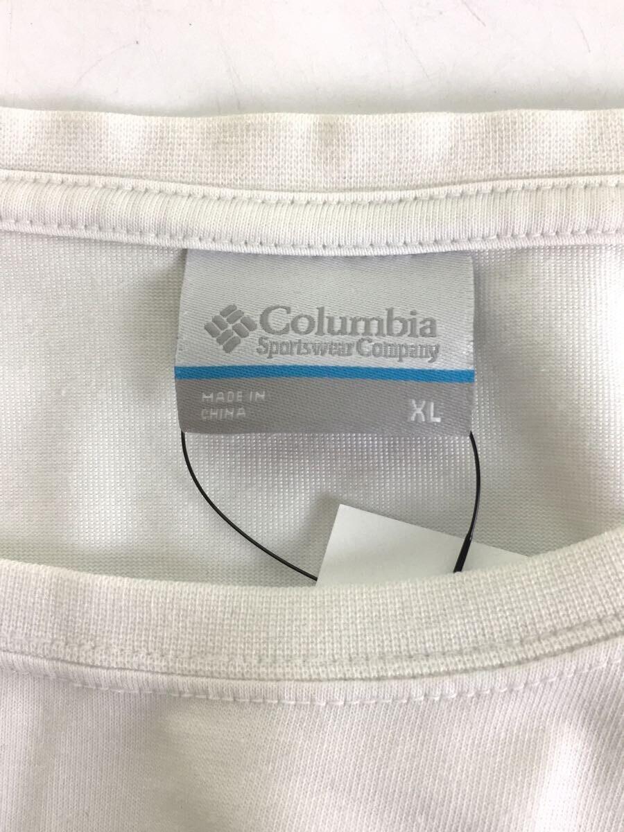 Columbia◆Tシャツ/XL/コットン/WHT/PM0176_画像3