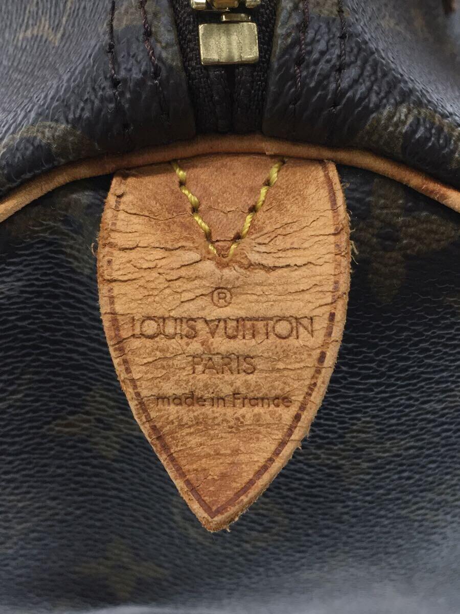 LOUIS VUITTON◆2)スピーディ30/モノグラム・キャンバス/ブラウン/PVC/M41526/ルイビトン/1895年製_画像5