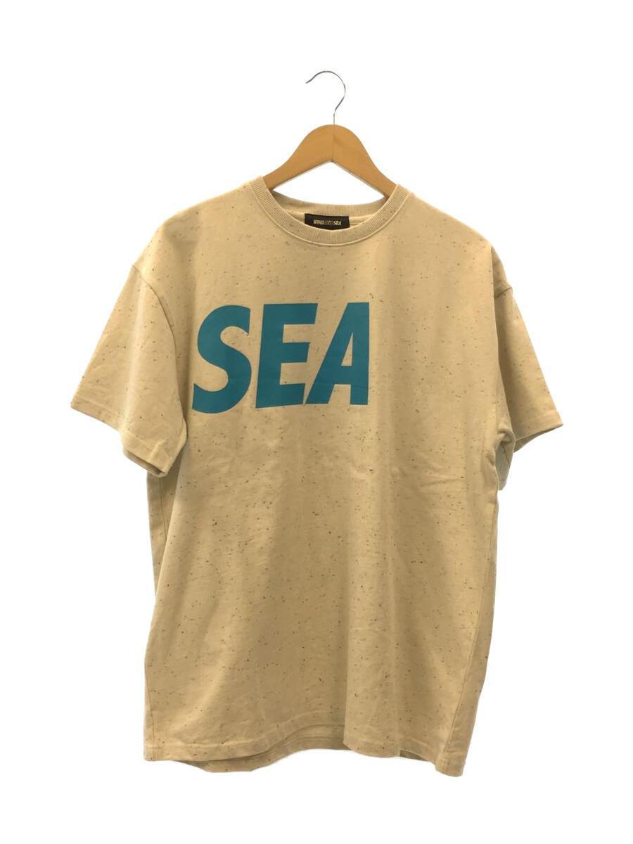 WIND AND SEA◆Tシャツ/M/コットン/CRM/WDS-SEA-22S-02/ロゴTシャツ