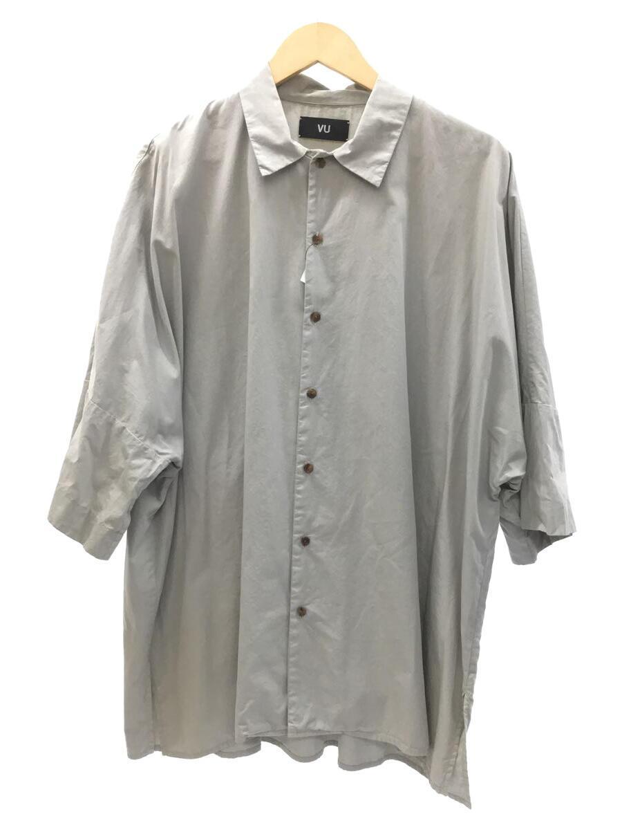 VU/dolman shirt/半袖シャツ/2/コットン/グリーン/vu-s22-s02/襟汚れ