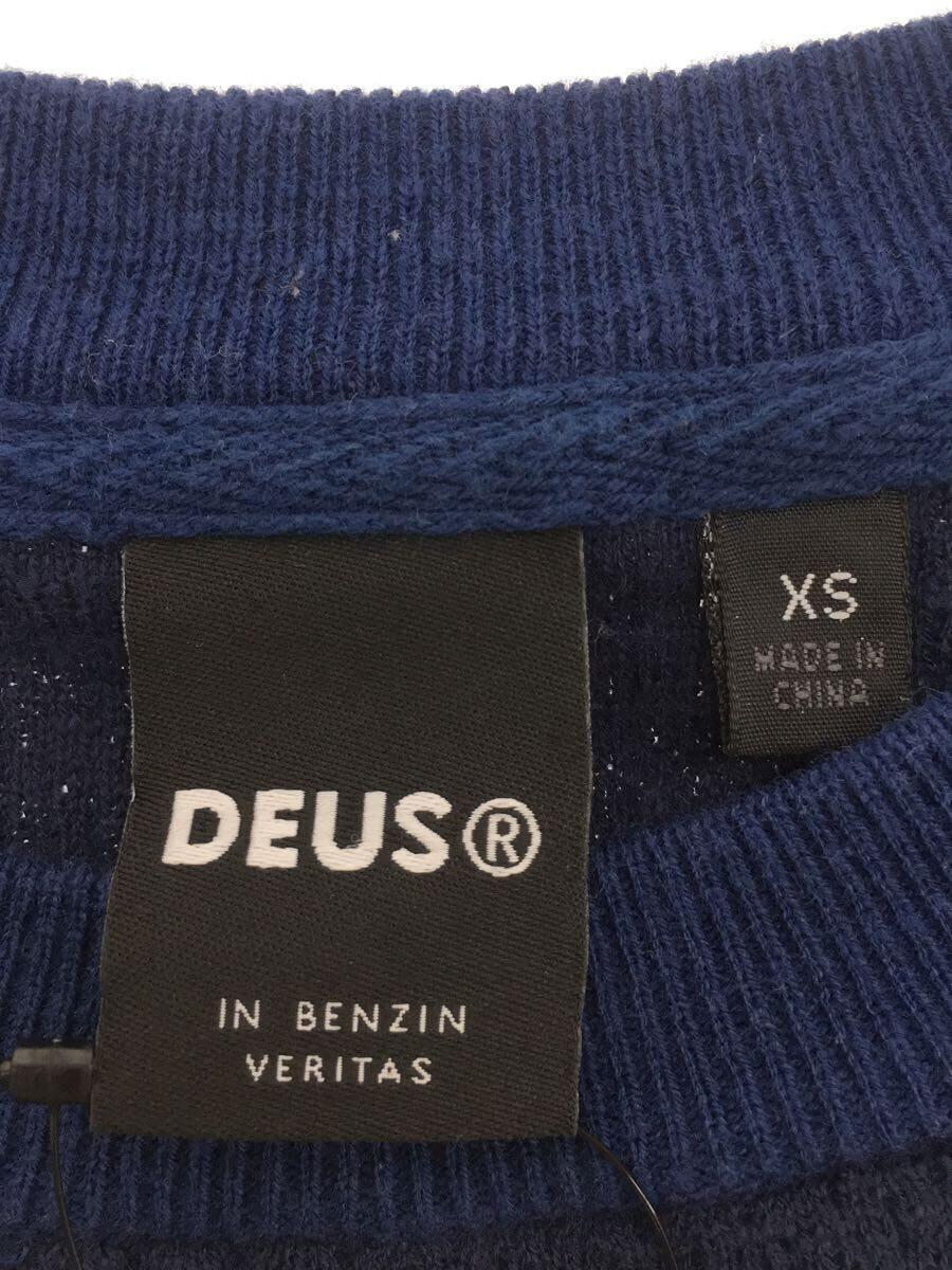 DEUS EX MACHINA◆Tシャツ/XS/コットン/NVY/無地_画像3