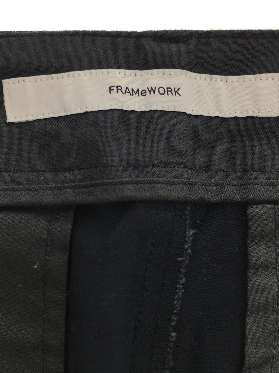 FRAMeWORK◆ワイドパンツ/40/コットン/NVY/22-030-220-3100-2-0_画像4