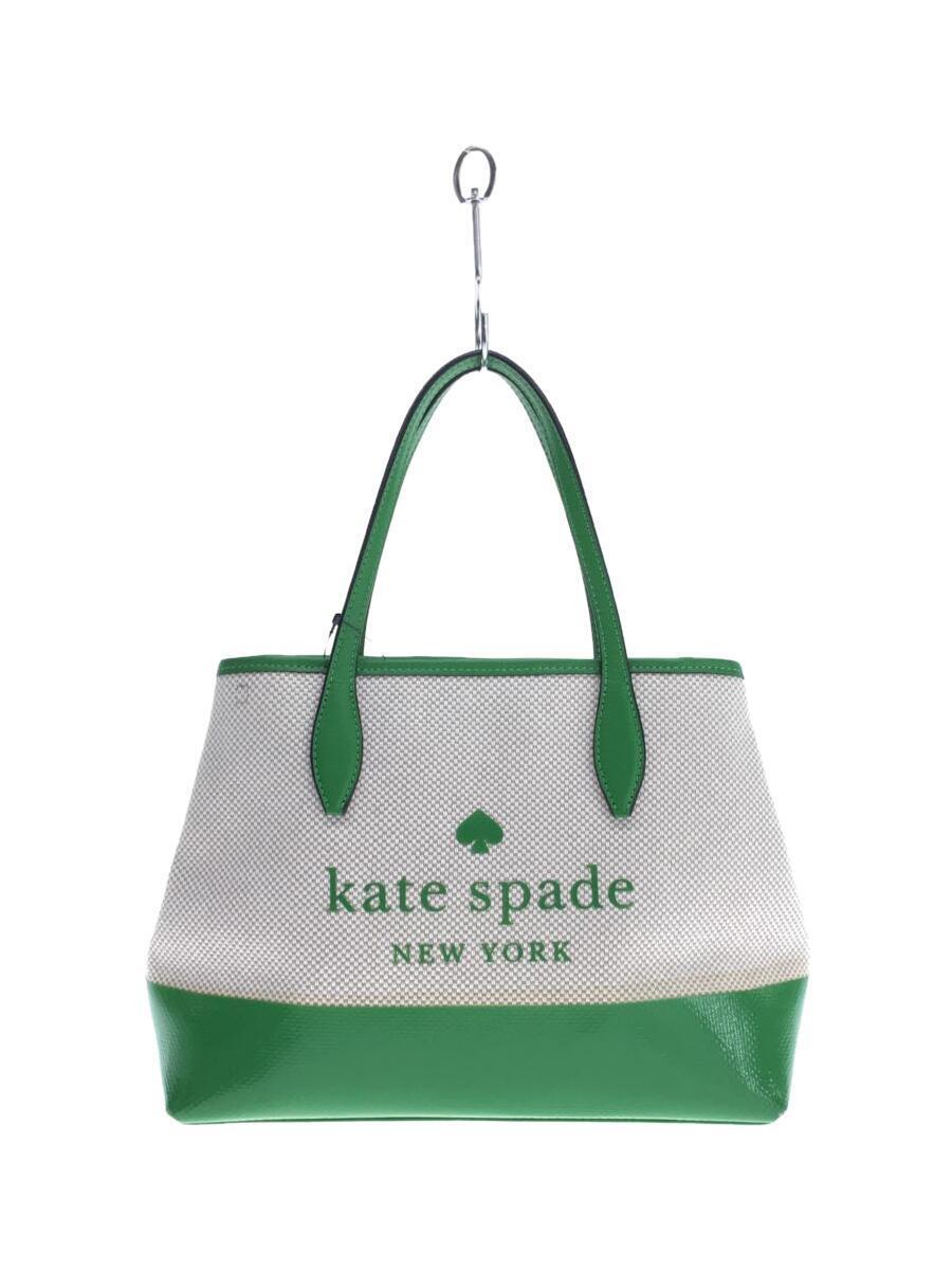 kate spade new york◆ハンドバッグ/キャンバス/GRN/WKRU7096/kate spade ケイトスペードニューヨーク
