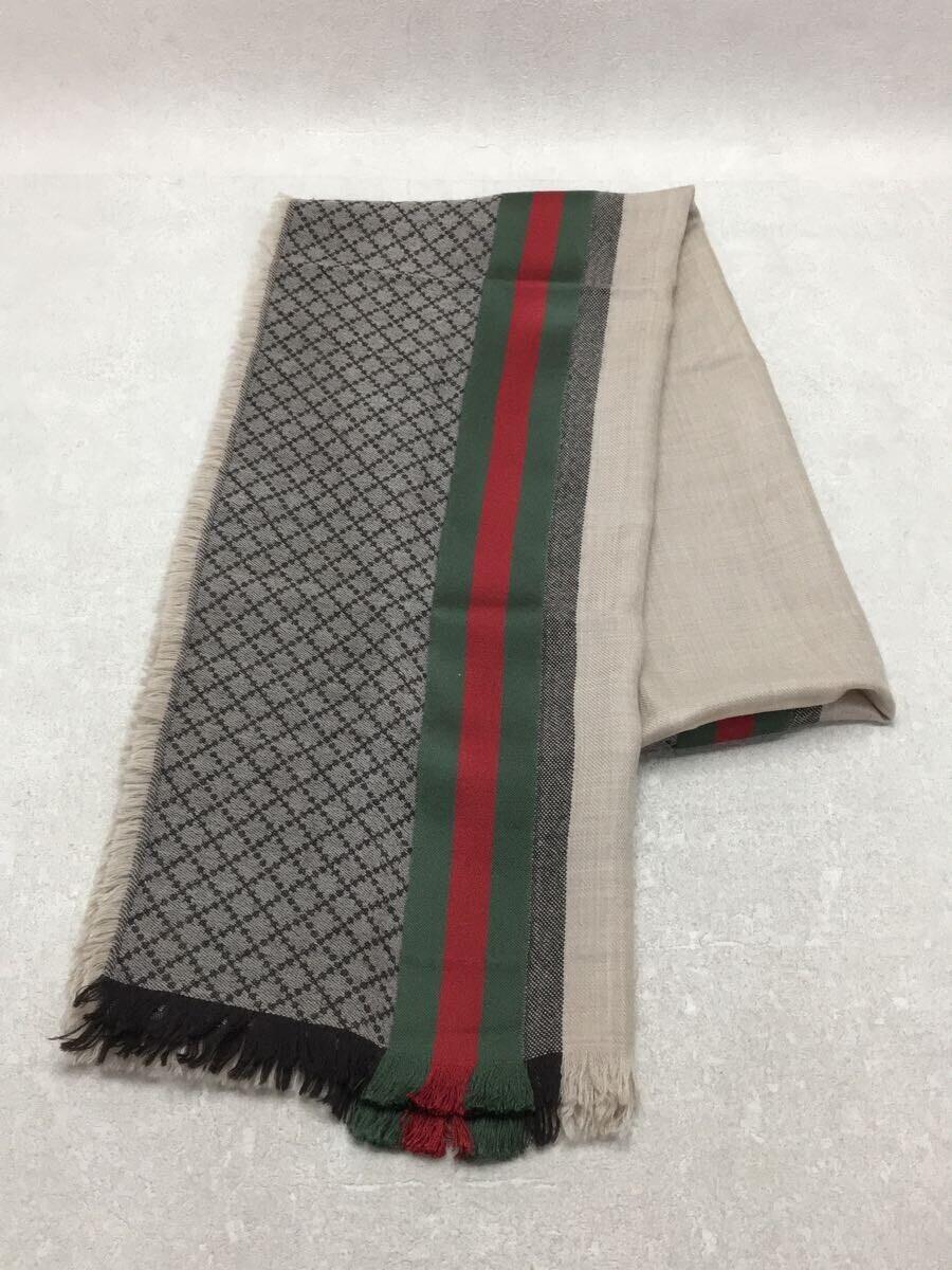 大人気定番商品 GUCCI◇ストール/ウール/BEG/レディース ストール一般