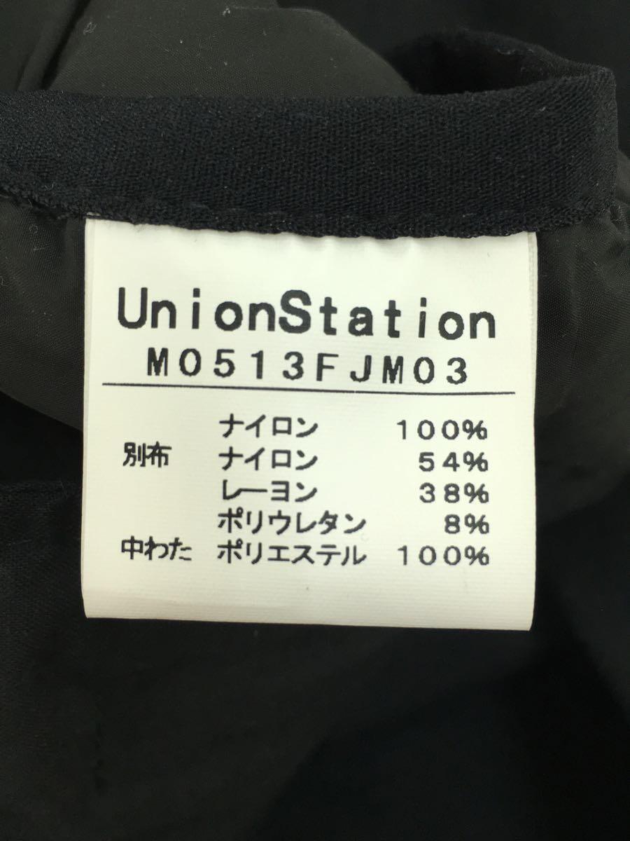UNION STATION◆ブルゾン/L/ナイロン/BLK/無地_画像4