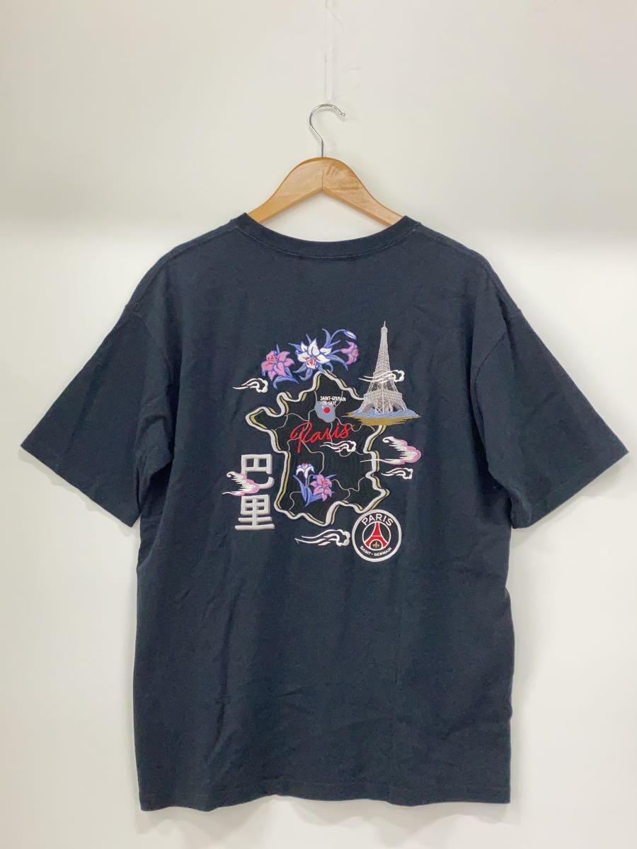 PARIS SAINT-GERMAIN◆ジェルマン刺繍Tシャツ/L/コットン/ブラック/22-071-340-0009-1-0_画像2