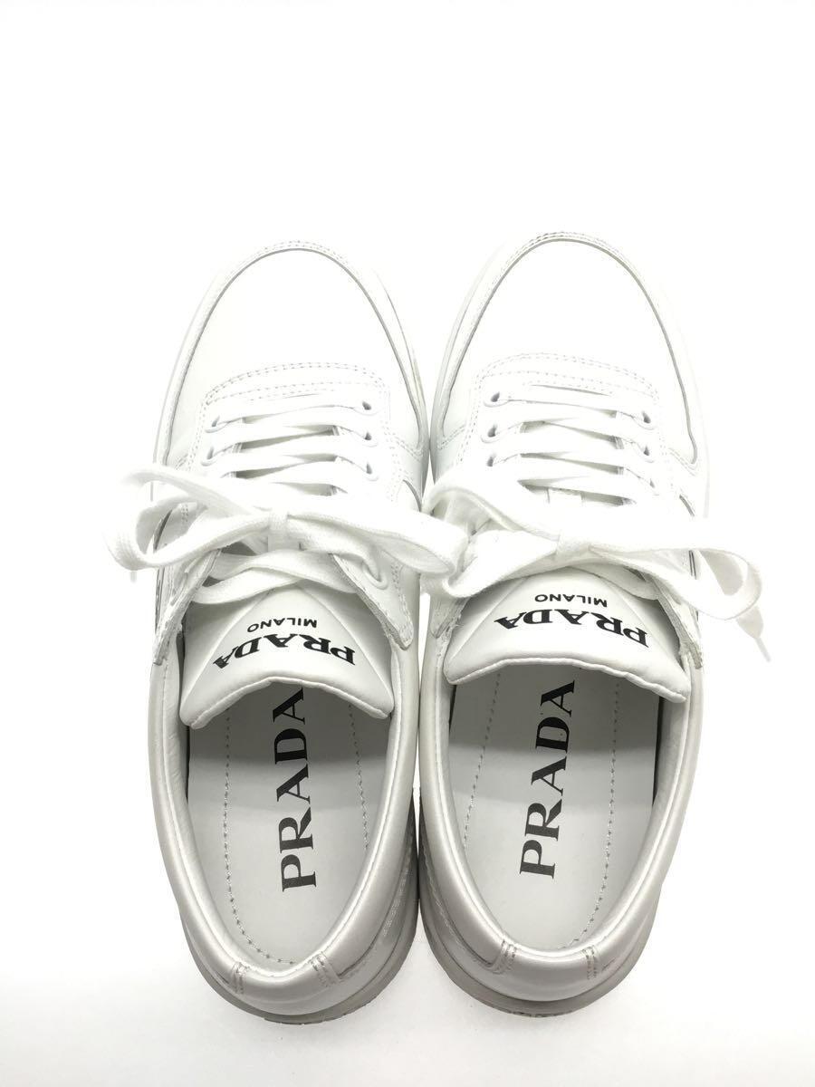 PRADA* low cut спортивные туфли /36.5/WHT/ кожа /1E796M