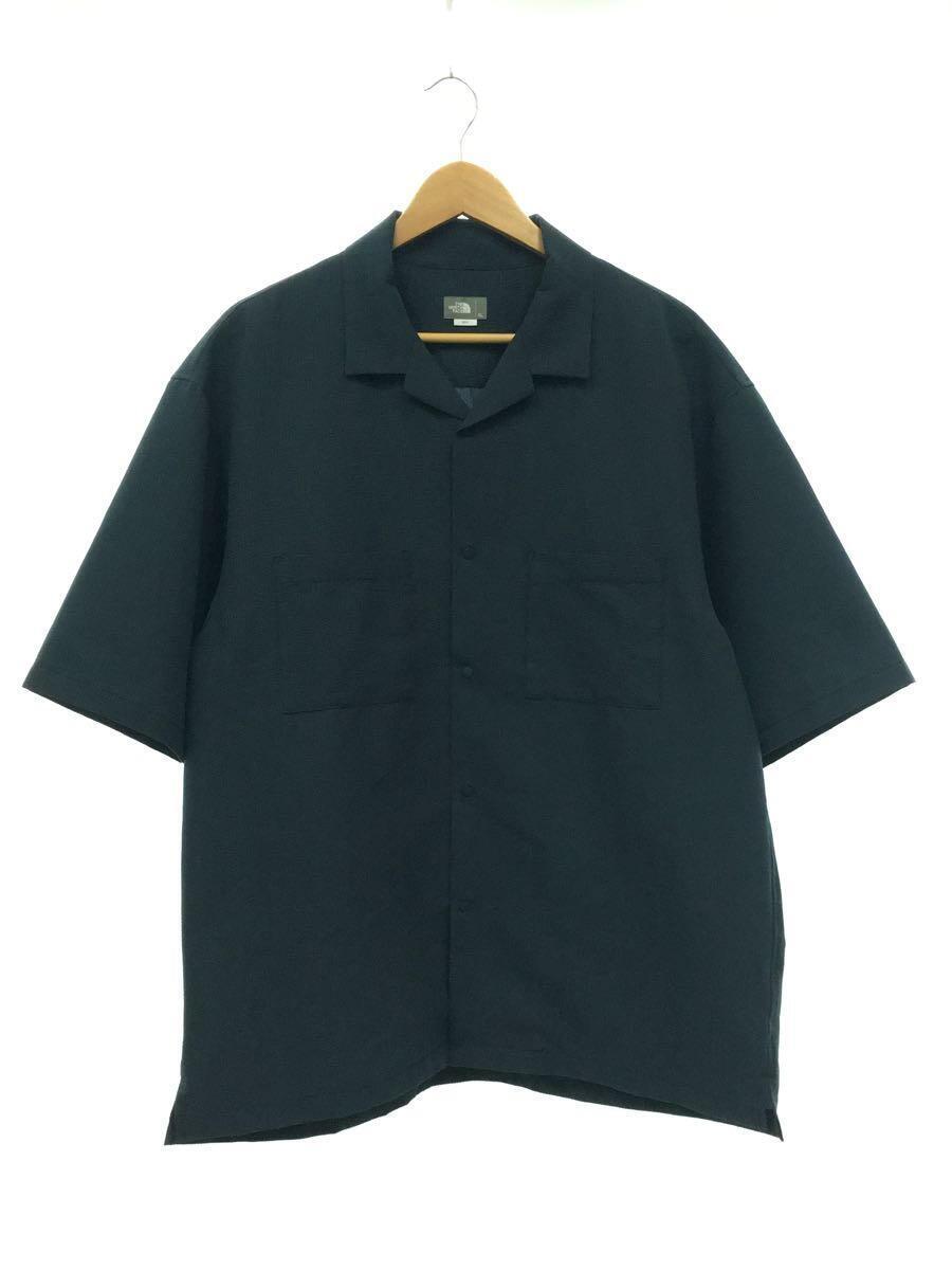 THE NORTH FACE◆ザノースフェイス/Seersucker Vent Mesh Shirt/XL/ネイビー/NR22360