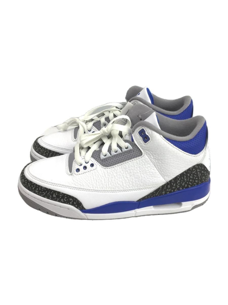 NIKE◆2021/AIR JORDAN 3 RETRO_エアジョーダン 3 レトロ/BLU/CT8532-145_画像1