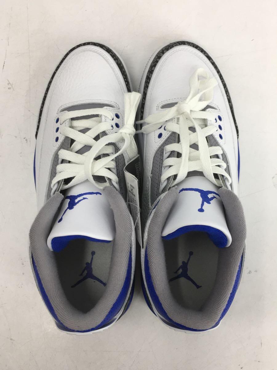 NIKE◆2021/AIR JORDAN 3 RETRO_エアジョーダン 3 レトロ/BLU/CT8532-145_画像3