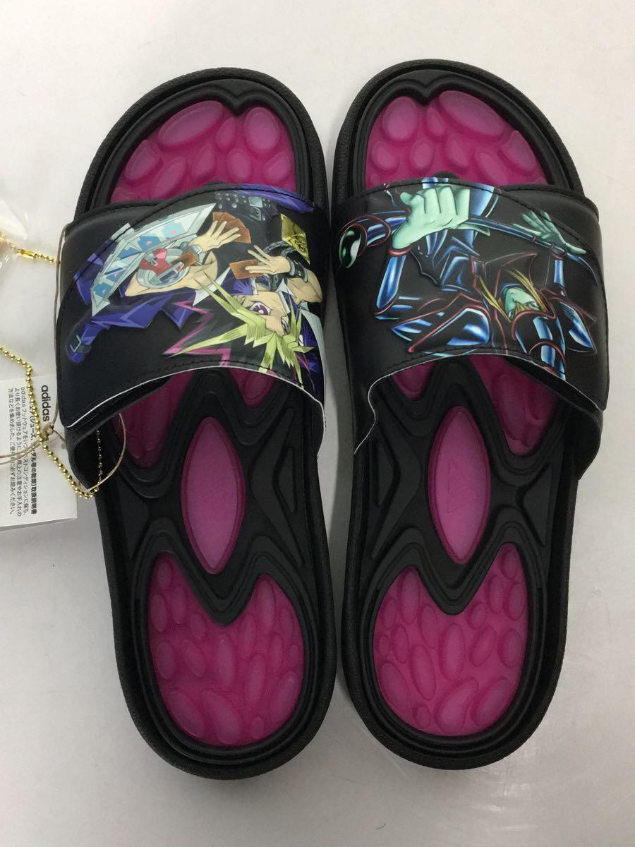 adidas◆REPTOSSAGE YU-GI-OH_レプトサージ遊戯王/26cm/BLK/レザー_画像3