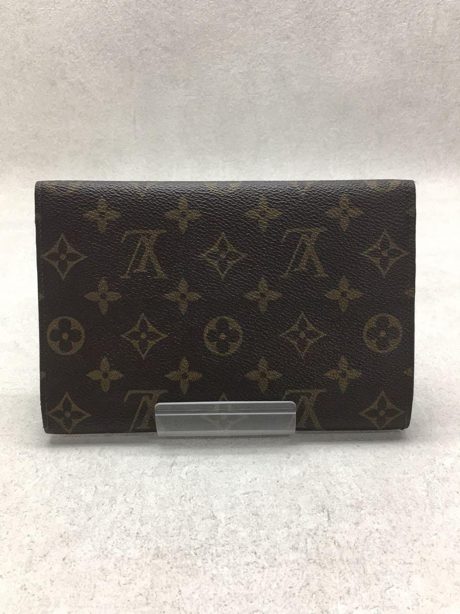 LOUIS VUITTON◆ポシェットパスポール_モノグラム_BRW/レザー/BRW/メンズ_画像2