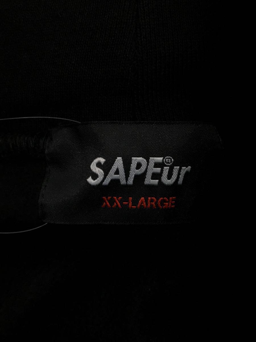 A Elegantes SAPEur◆パーカー/XXL/コットン/BLK_画像3
