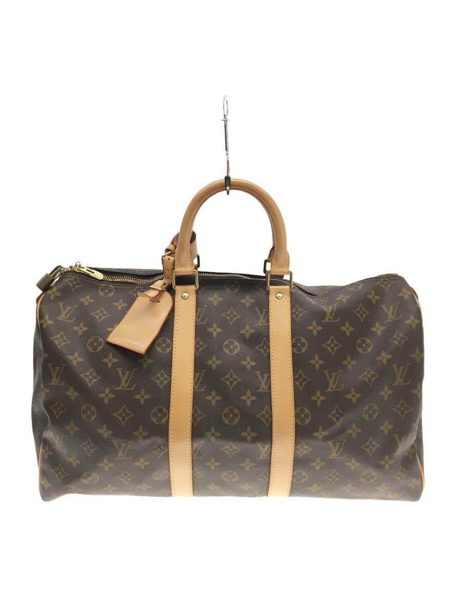 LOUIS VUITTON◆キーポル・バンドリエール45_モノグラム_BRW/PVC/BRW/総柄/M41418