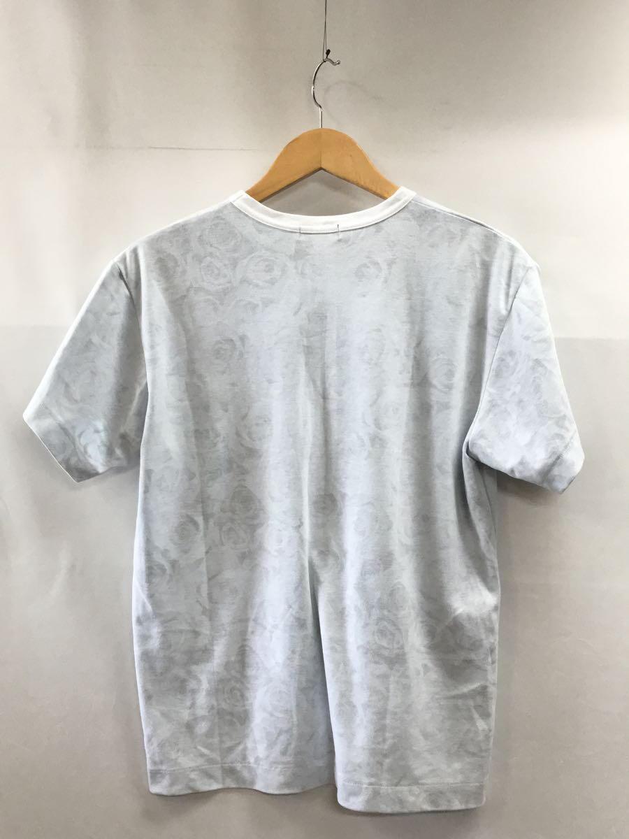 COMME des GARCONS HOMME PLUS◆99ss/フリル期/AD1998/リバーシブルローズプリントTシャツ/ポリエステル/ブルー_画像2