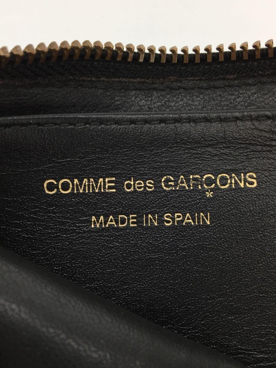 COMME des GARCONS◆財布/レザー/BLK/無地/メンズ_画像3