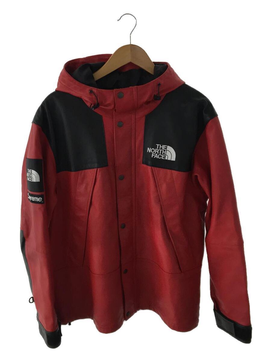 Supreme◆マウンテンパーカ/L/レザー/RED/NP61807I/×THE NORTH FACE/18AW/