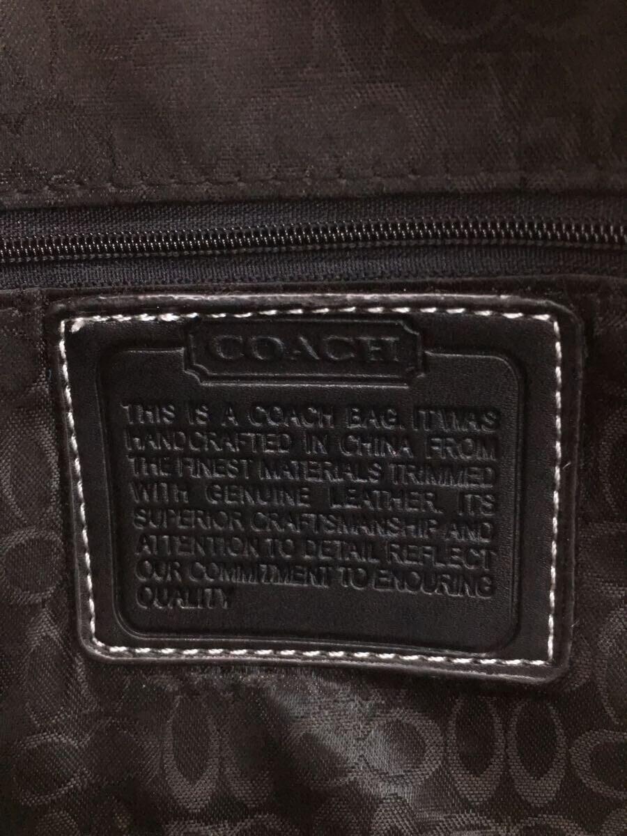 COACH* Boston bag / canvas / signature /BLK/ total pattern 