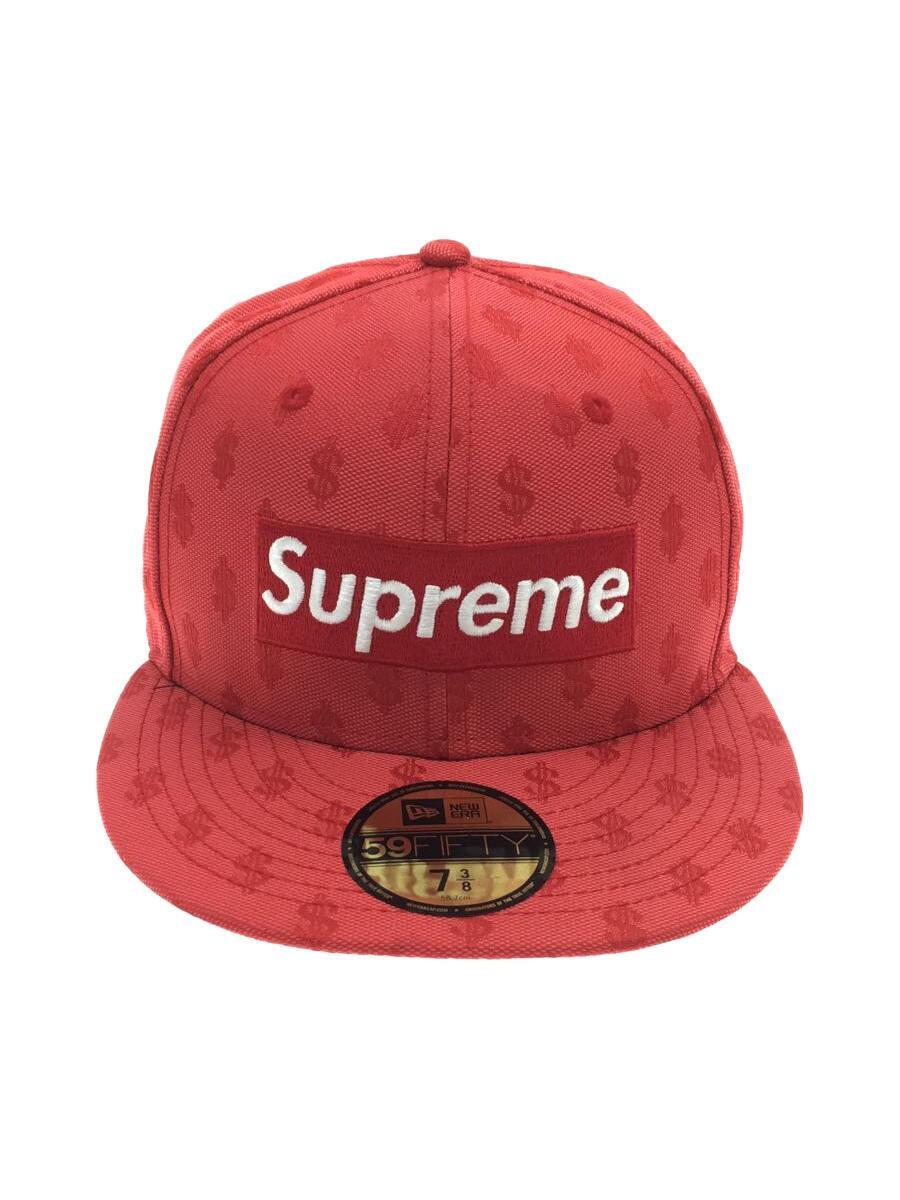 Supreme◆薄ヨゴレ・リペア有/18SS/Monogram BOX LOGO/キャップ/7 3/8/RED