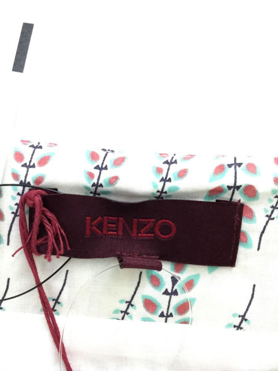 KENZO◆キャミワンピース/36/コットン/WHT/総柄/01-2041-1360_画像3