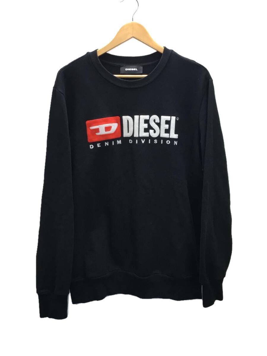 国内外の人気！ DIESEL◇スウェット/L/コットン/BLK/00S2JC 0IAJH L