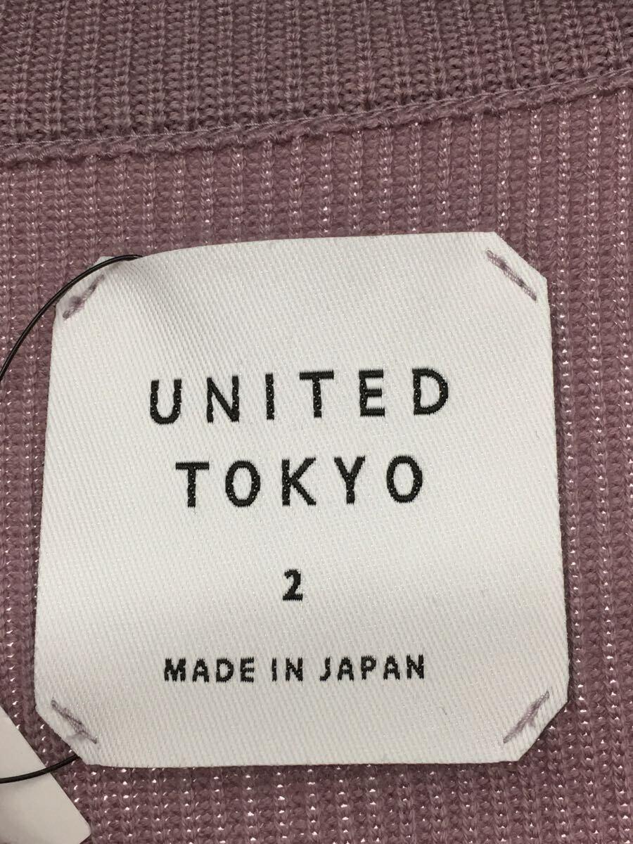UNITED TOKYO◆セーター(薄手)/2/コットン/PUP/無地/407330005_画像3