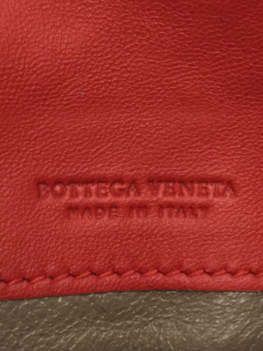 BOTTEGA VENETA◆イントレチャート/コンチネンタル/長財布/レザー/RED/無地/メンズ_画像3