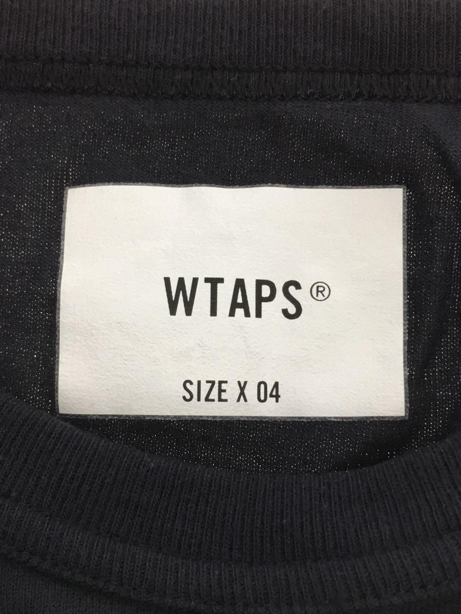 WTAPS◆長袖Tシャツ/4/コットン/NVY_画像3