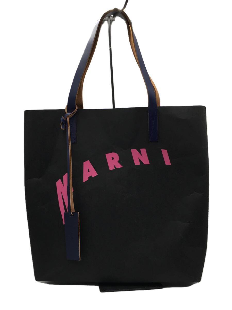 MARNI◆トートバッグ/-/BLK/SHMPQ10A07