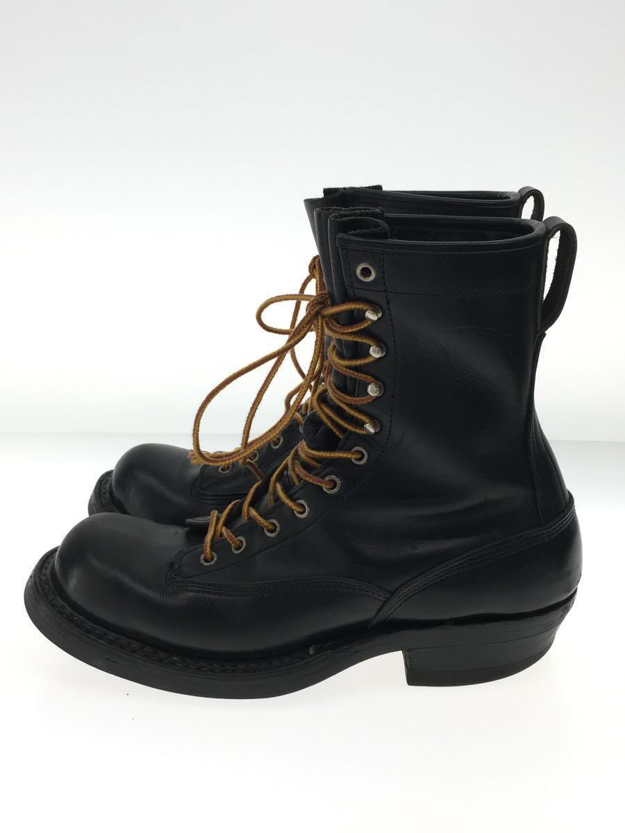 WHITE’S BOOTS◆レースアップブーツ/US8.5/BLK/レザー/0805/350