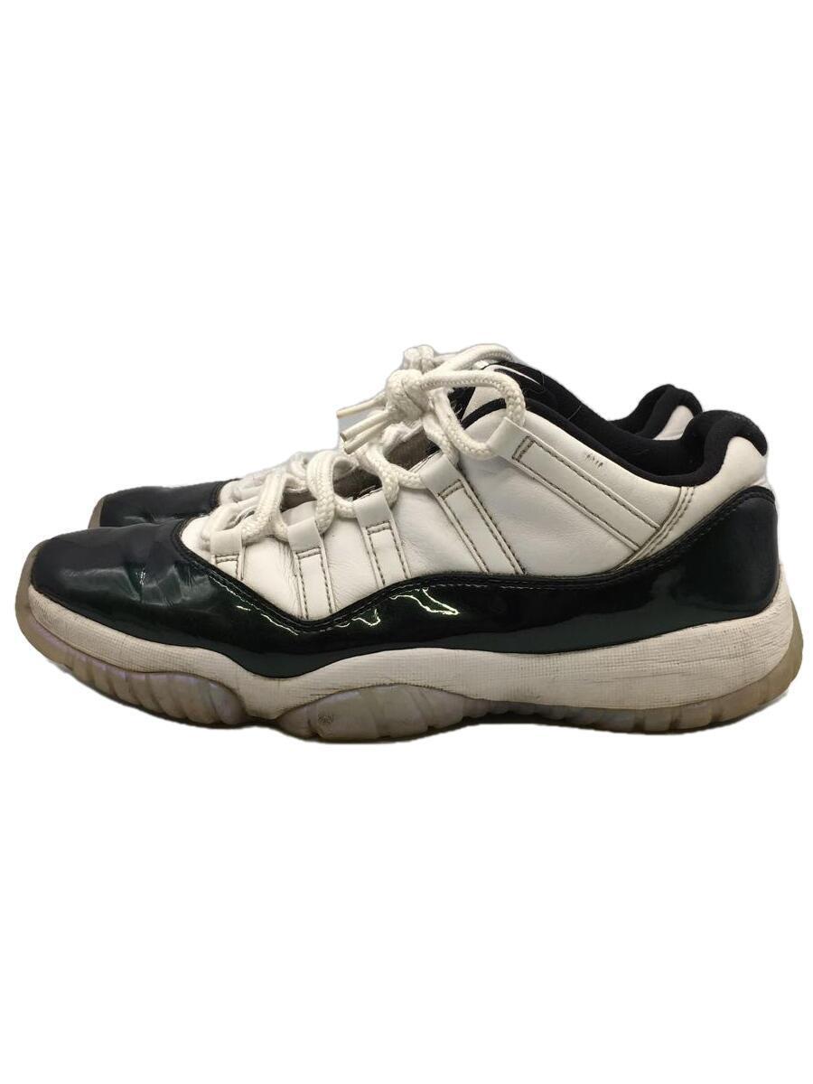 NIKE◆AIR JORDAN 11 RETRO LOW/エアジョーダン11/ホワイト/528895-145/27.5c