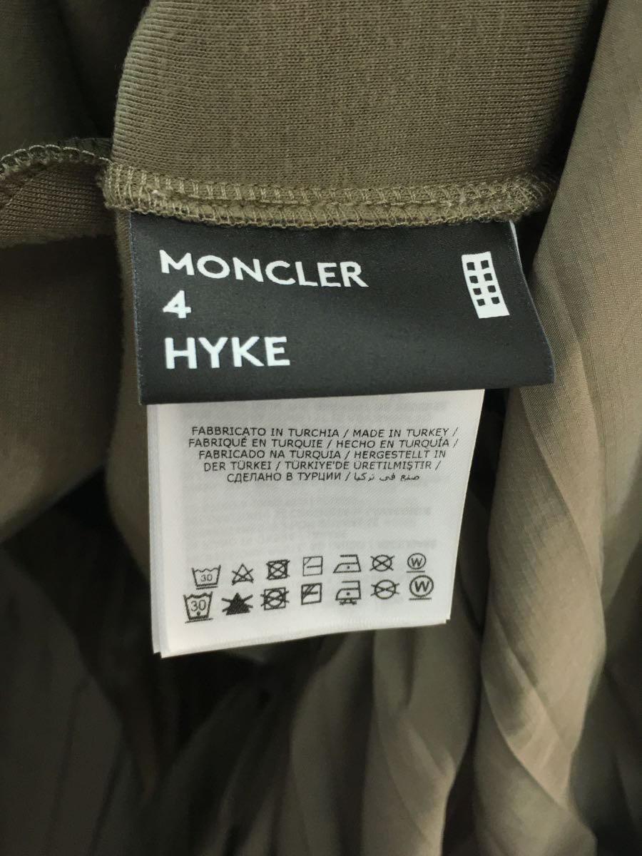 MONCLER◆21AW/×HYKE/半袖ワンピース/XS/ポリエステル/KHK/プリーツ/G209K8I00002_画像4