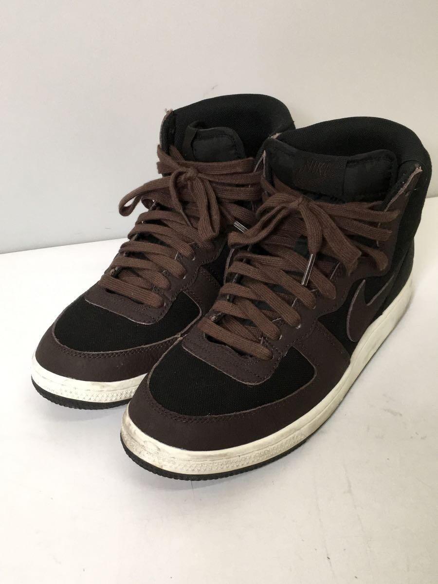 NIKE◆ハイカットスニーカー/TERMINATOR HIGH SE VELVET/US8.5/ブラック/FD0651-001_画像2