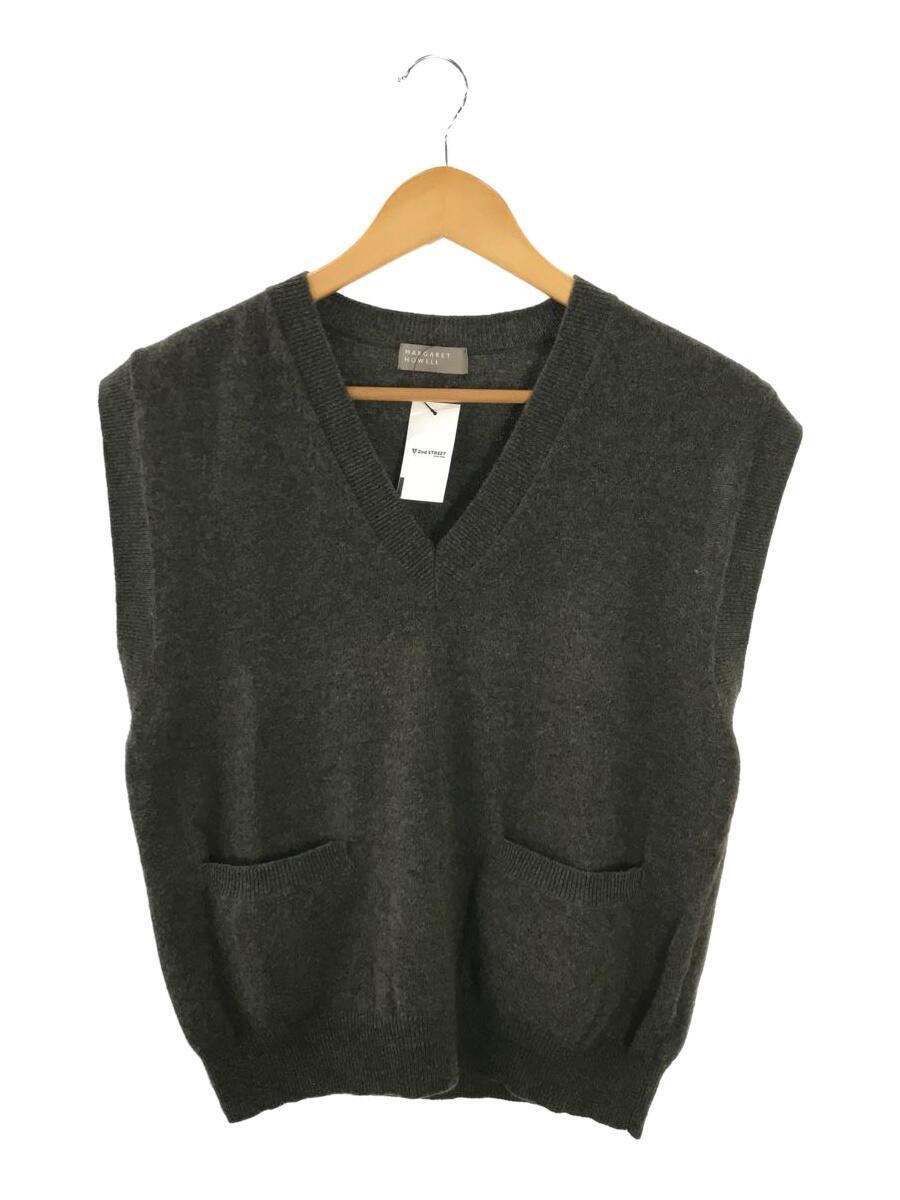 春夏新作 MARGARET HOWELL◆19AW/ニットベスト/POCKET SLIPOVER/2/ウール/KHK/578-9261003 Sサイズ 春夏新作 MARGARET HOWELL◆19AW/ニットベスト/POCKET SLIPOVER/2/ウール/KHK/578-9261003 Sサイズ