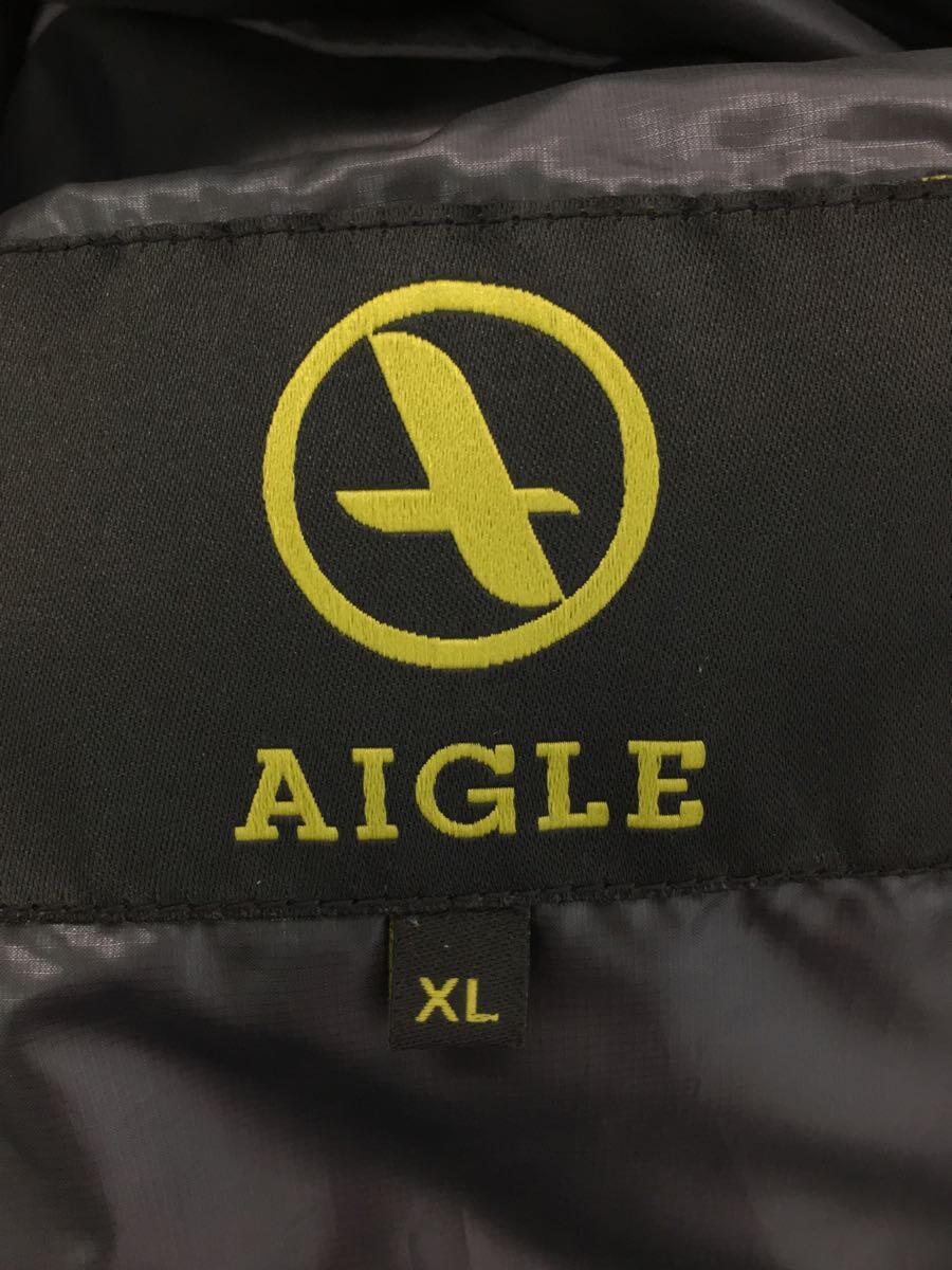 AIGLE◆ダウンベスト/XL/ポリエステル/BLK_画像3