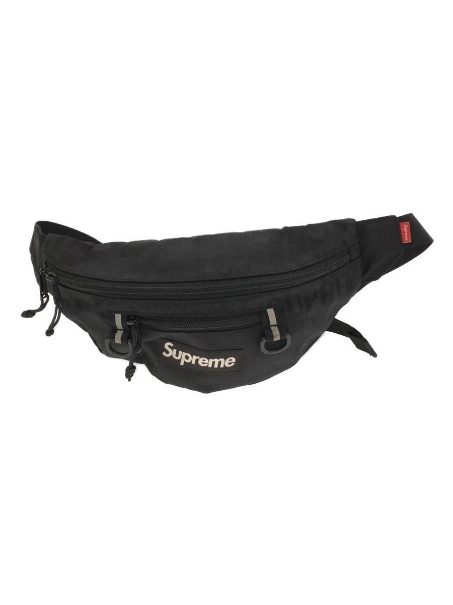 本物保証】 Supreme◇19SS/Waist Bag/ウエストバッグ/ナイロン/BLK/総