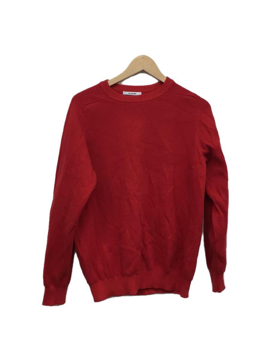 贈り物 SLOANE◇セーター(薄手)/3/コットン/RED/無地/SL1S013 Lサイズ