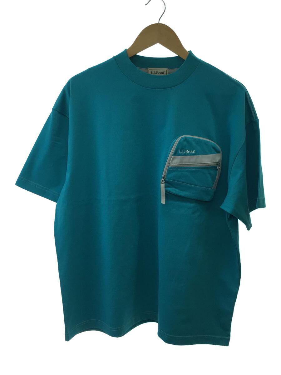 L.L.Bean◆Tシャツ/M/コットン/BLU/無地/3275-2025