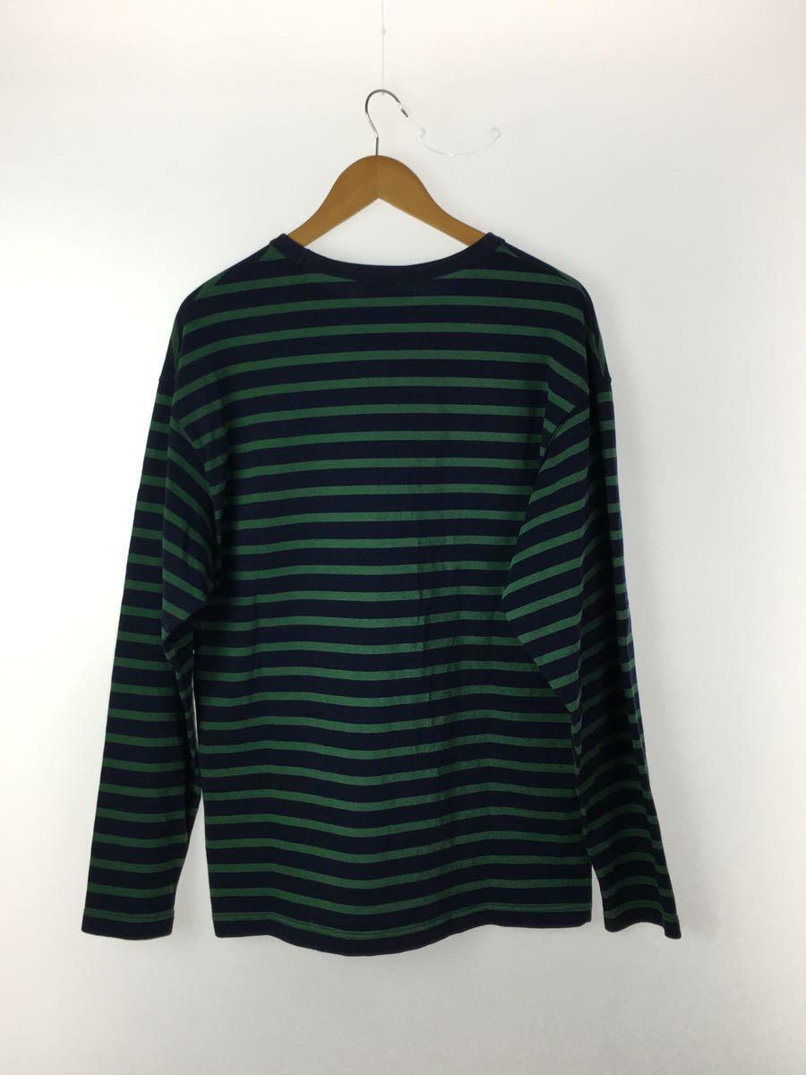 国内発送】 THE PATCH◇長袖Tシャツ/L/コットン/BLU/ボーダー EYE