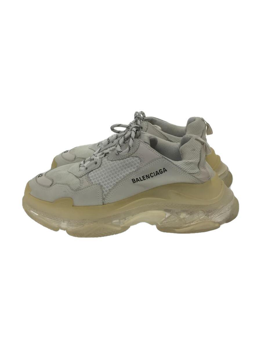 BALENCIAGA◆TRIPLE S CLEAR SOLE/ローカットスニーカー/27.5cm/WHT/541624_画像1